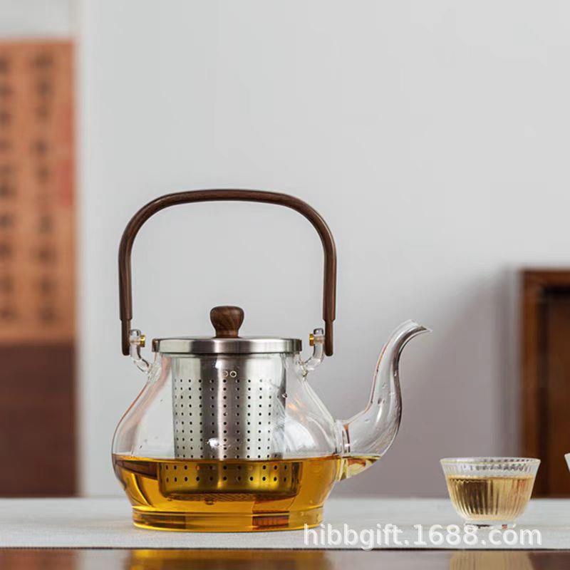 新品天久璃匠玻璃煮茶壶磁吸壶提梁壶蒸煮壶不锈钢过滤网内胆