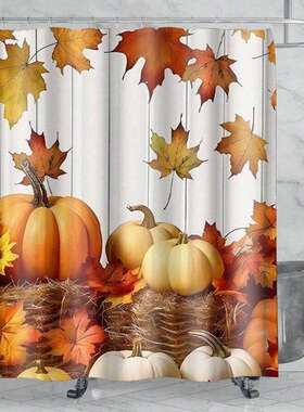 2026款X264海外仓TEMU跨境新款防水浴帘套装含浴垫