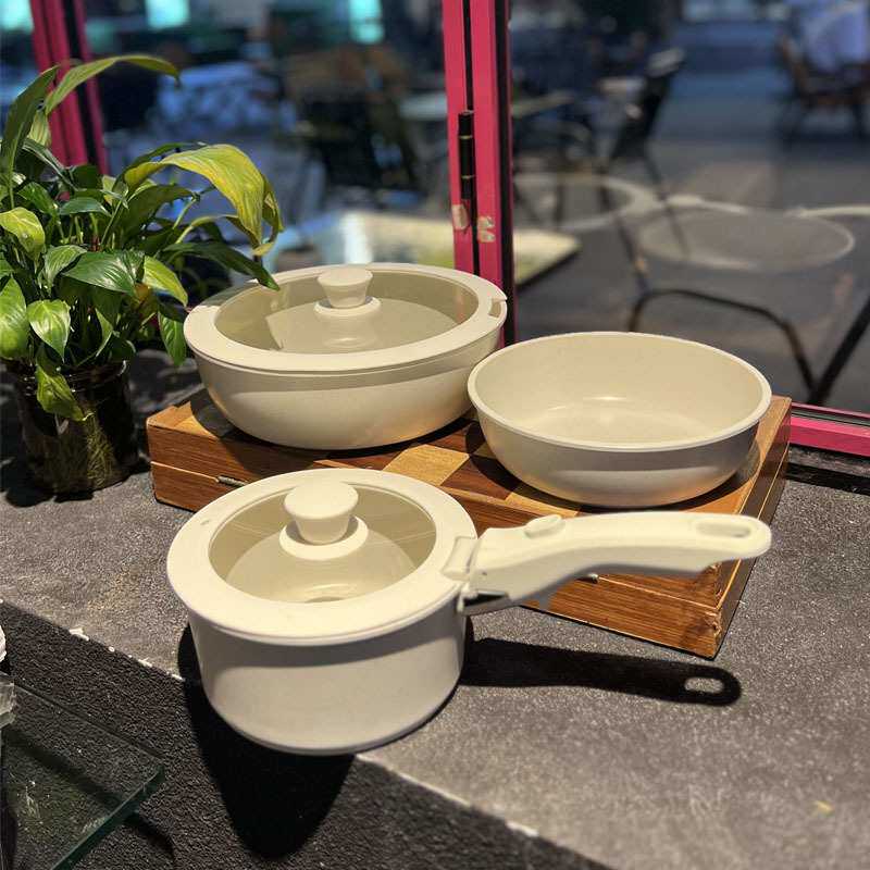 高颜值不粘锅可拆卸手柄家用炒菜炒锅煎锅汤锅锅具套装全套家用