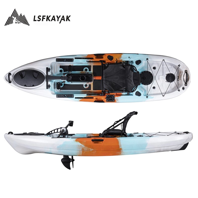 滚塑皮划艇 塑料硬艇 单人脚踏船 塑料船 海钓船 钓鱼艇 卡亚克舟