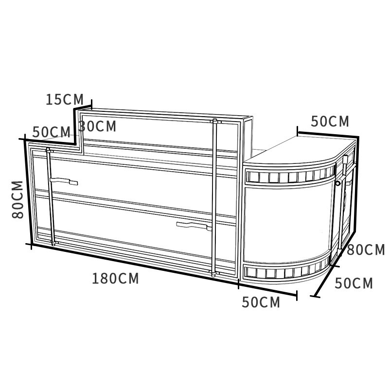 酒吧吧台收银台店铺小型餐厅铁艺柜台复古工业风烧烤店前台接待台