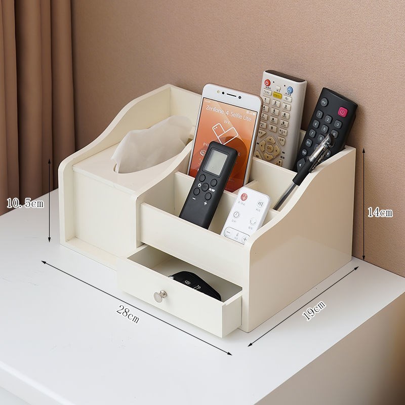 创意纸巾盒木制抽纸盒欧式多功能家用客厅茶几桌面遥控器餐巾收SO