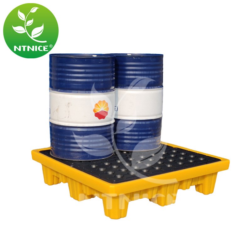 防渗漏托盘防泄漏两/四桶危化学品液体盛漏油桶盛漏塑料卡板平台