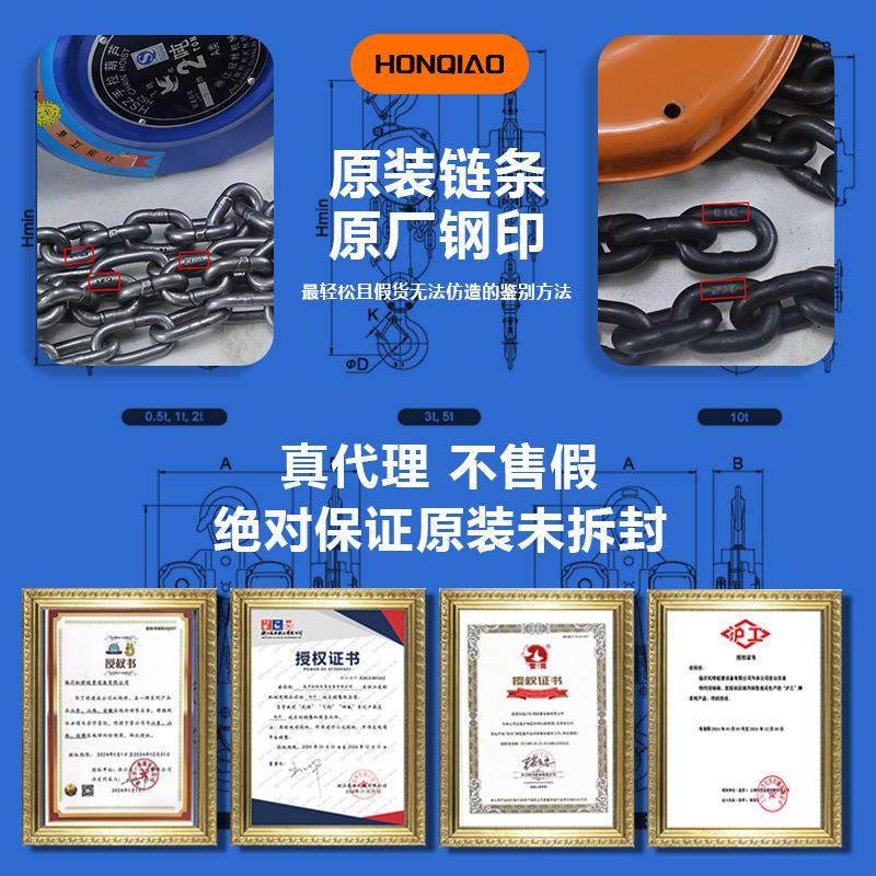 双鸟环链电动葫芦0.5T1T2T5T10吨鬼头电葫芦380V固定式电动提升机