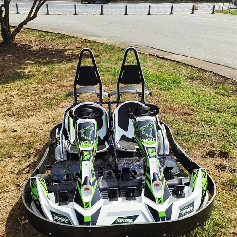 室内场地双人电动卡丁车摆摊亲子娱乐四轮电动车情侣漂移游乐设备