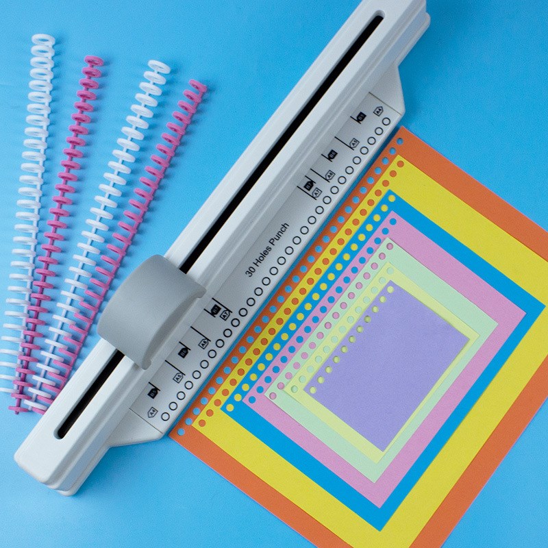新款创意6孔打孔机 26孔30孔打孔机 A4 B5活页打洞学生手工打孔器