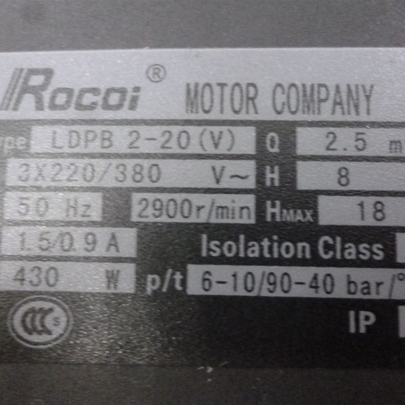 洛凯(睿嘉)立式机床冷却泵 水泵油泵 立式多级离心泵 LDPB2V-20