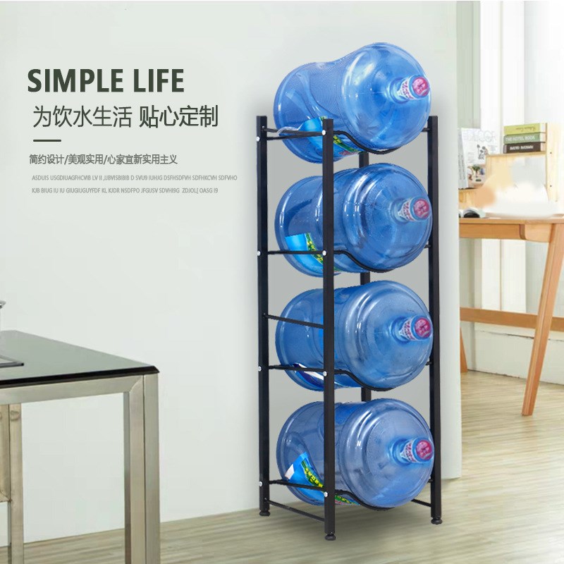 水桶架345层单排双排可放10桶水饮水机水桶放置架置物架厂家销售