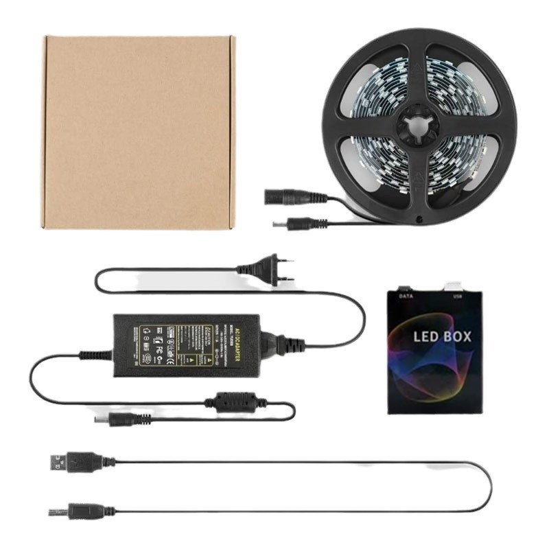 5050rgb灯带电视背景取色灯条电脑电竞房装饰全彩氛围灯带同步