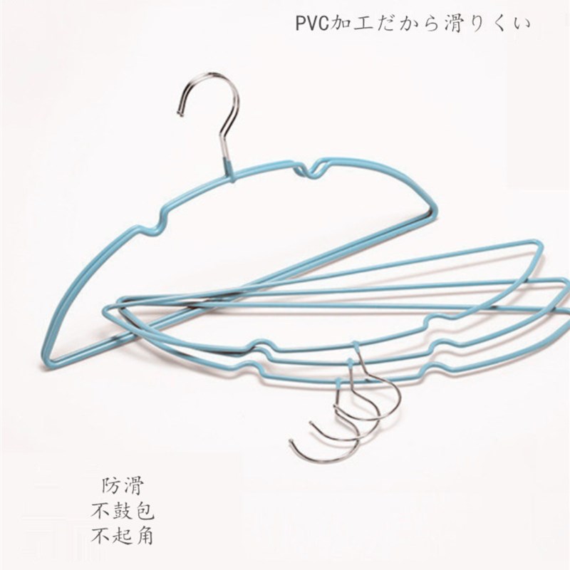 出口弧形护肩不鼓包半圆浸塑衣架家用防滑室内外晾晒新品