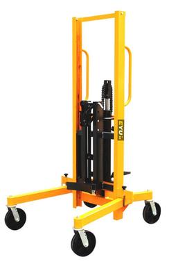 EY-TD400B手动油桶堆高车鹰嘴式升高车宽腿高脚多功能油桶卸装车