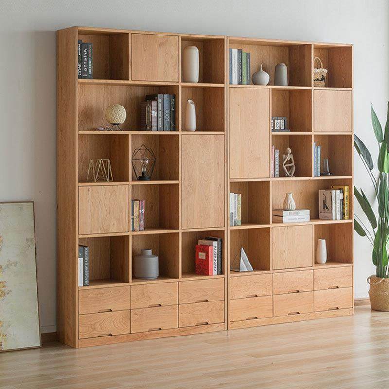 直销北欧实木樱桃木书架现代简约置物架书房家具多层落地书柜,机械设备,其他机械设备,淘宝优惠券,粉丝福利购,淘宝优惠卷