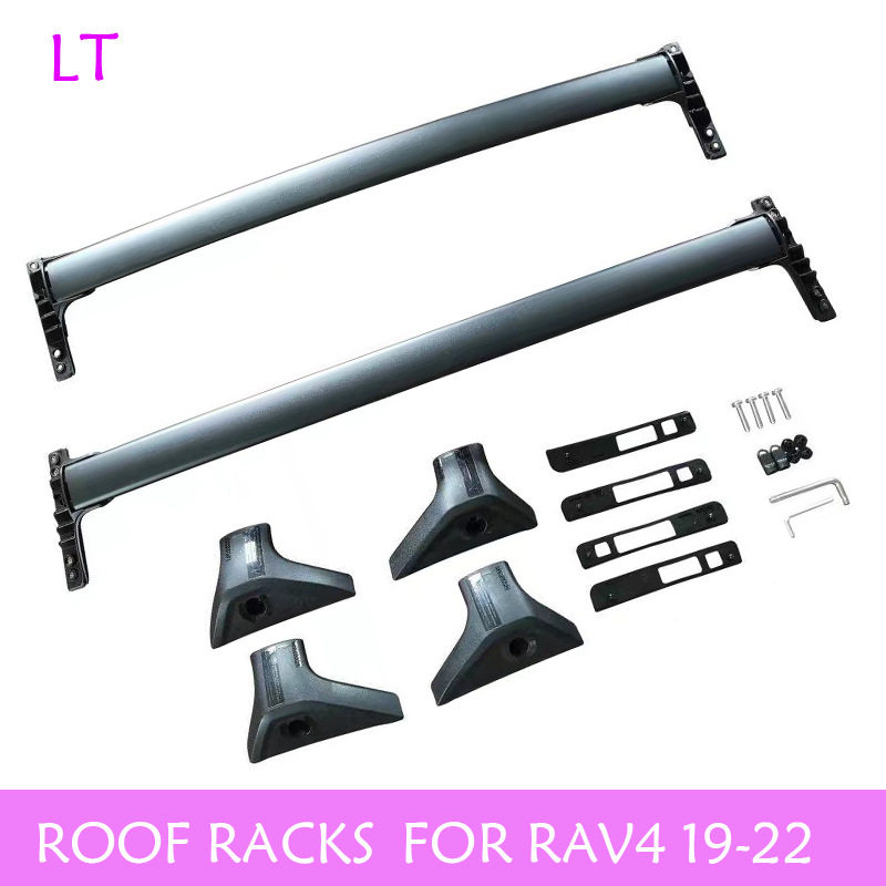 适用19-22款丰田RAV4行李架车顶架荣放横杆Crossbarsforrav4