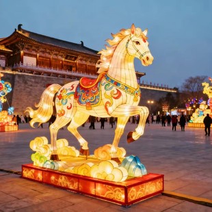 2026马年春节大型花灯户外亮化元宵灯会景区灯展定制大型非遗彩灯