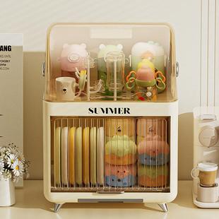 甲东里厨房碗架碗筷收纳盒家用带盖放餐具装碗箱碟盘沥水塑料碗柜