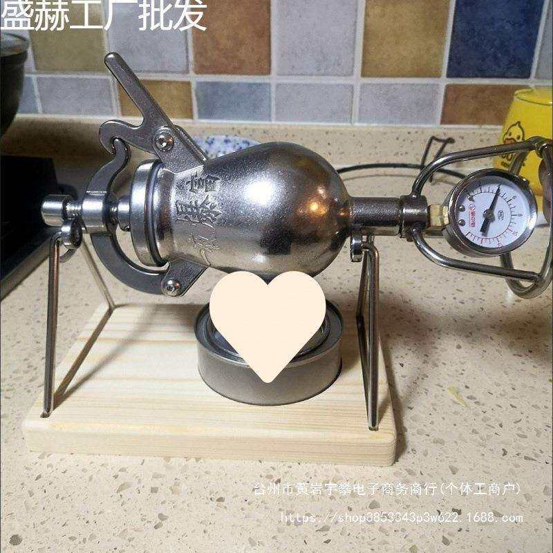 一夜暴富304全自动迷你爆米花机家用小型爆米花锅老式手摇爆米花