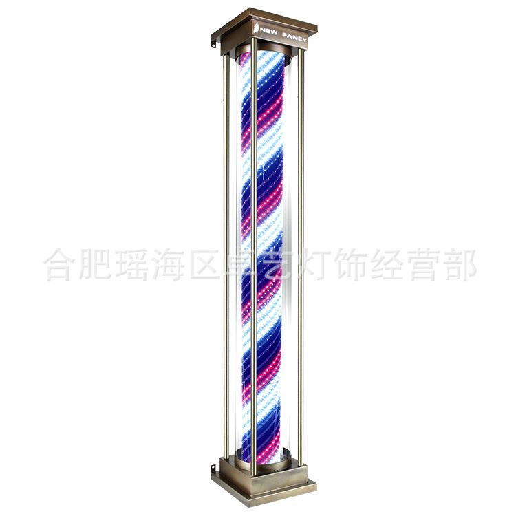 PC免玻璃无电机落地灯理发店转灯LED发廊标志灯美发转灯厂家直销