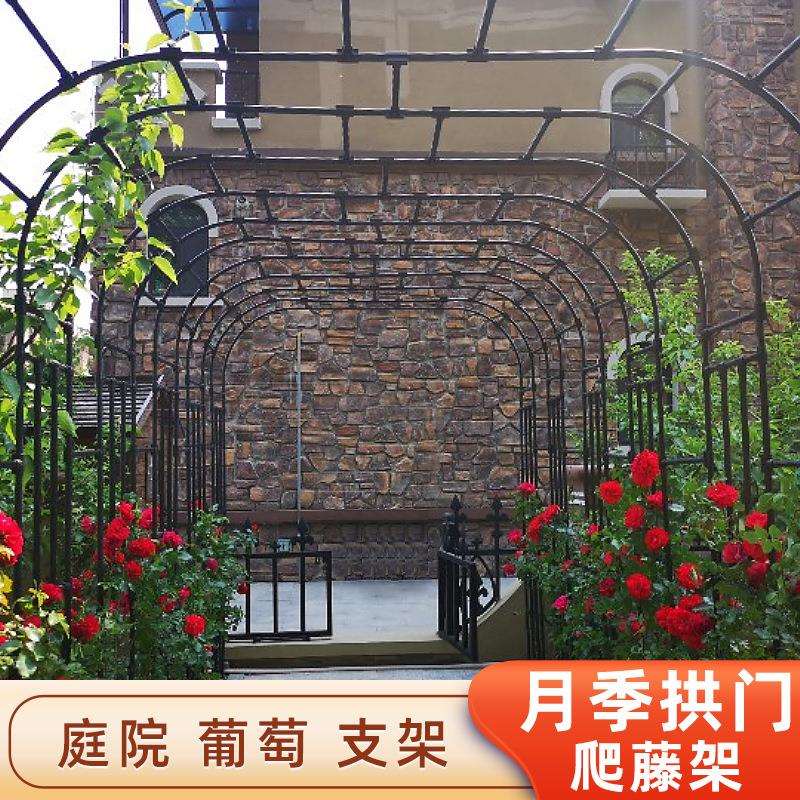 黑白两色选择拱形攀爬花支架适用花卉绿植地面适用园艺特大尺寸