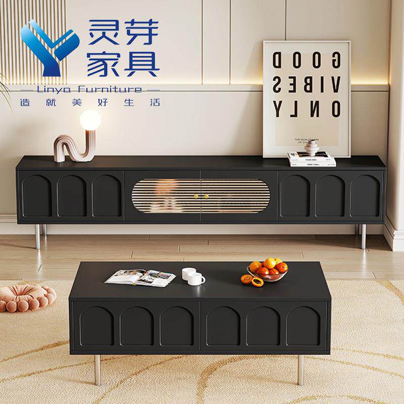 欧式轻奢家具简约时尚现代电视柜茶几组合客厅大小户型电视柜机柜