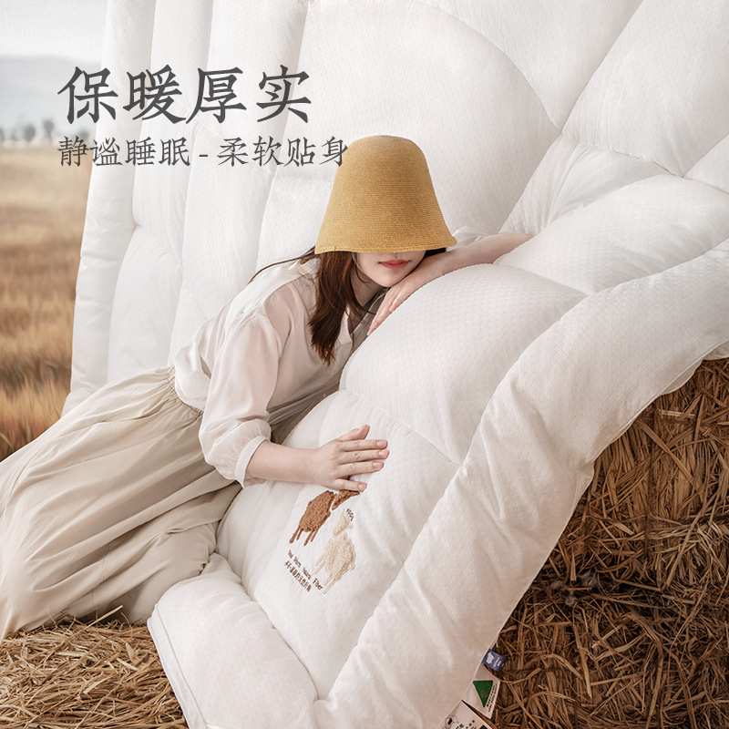 远梦家纺被子澳洲羊毛被宿舍棉被加厚保暖被褥被芯冬被呼吸棉胎
