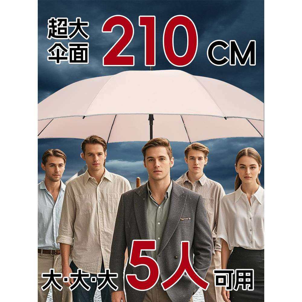 雨伞大号双人伞自动双层超大长柄伞加固三人防晒遮阳伞特大太阳伞