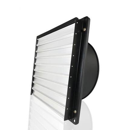 方型外转子轴流风机自垂百叶防雨型YWF-4E-350室内通风散热工厂