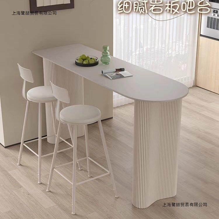 轻奢岩板吧台桌家用客厅厨房边隔断吧台阳台靠墙半圆小户型高脚桌,电子元器件市场,其它元器件,淘宝优惠券,粉丝福利购,淘宝优惠卷