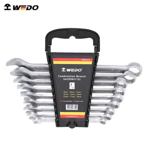 WEDO维度呆梅两用扳手套装开口梅花汽修扳手组套WD003C9