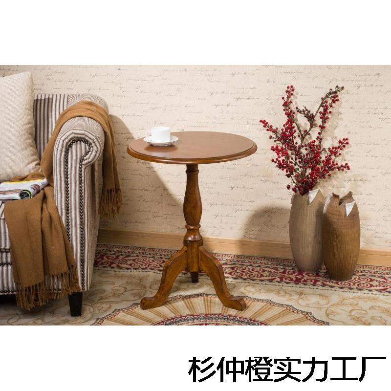 欧式简约圆桌小圆几美式咖啡桌小圆桌花桌圆形小茶几创意边几边桌