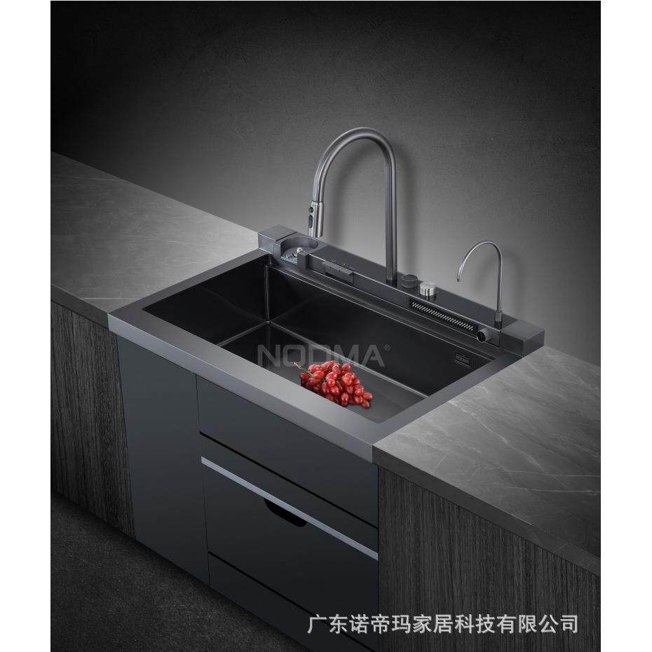 诺帝玛多功能集成水槽AX8009一体龙头/洗碗机/洗杯器