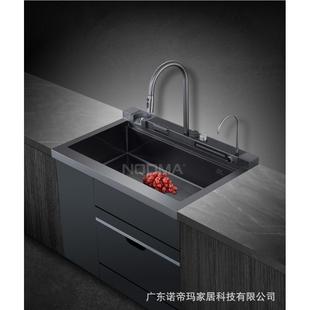 诺帝玛多功能集成水槽AX8009一体龙头/洗碗机/洗杯器