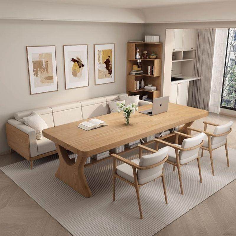 2024新款客厅大长书桌实木双人学习桌子学生写字台家用餐书桌一体,纺织面料/辅料/配套,纺织机械配件,淘宝优惠券,粉丝福利购,淘宝优惠卷