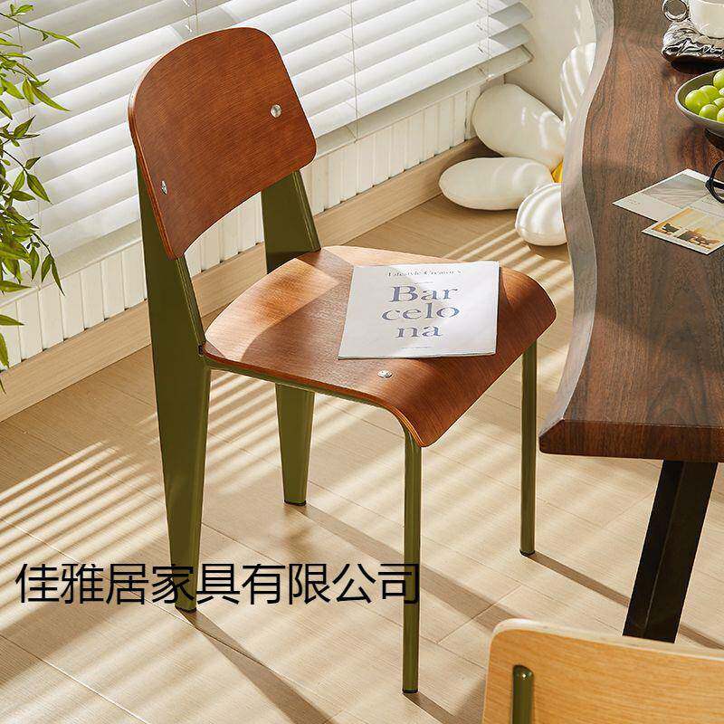 复古餐椅标准椅设计师实木椅子家用靠背学生书桌椅简约餐桌椅子