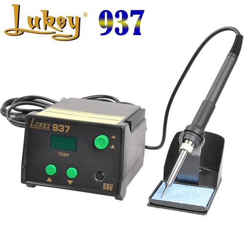 LUKEY雷克937数显恒温焊台65w调温电烙铁solderingrework