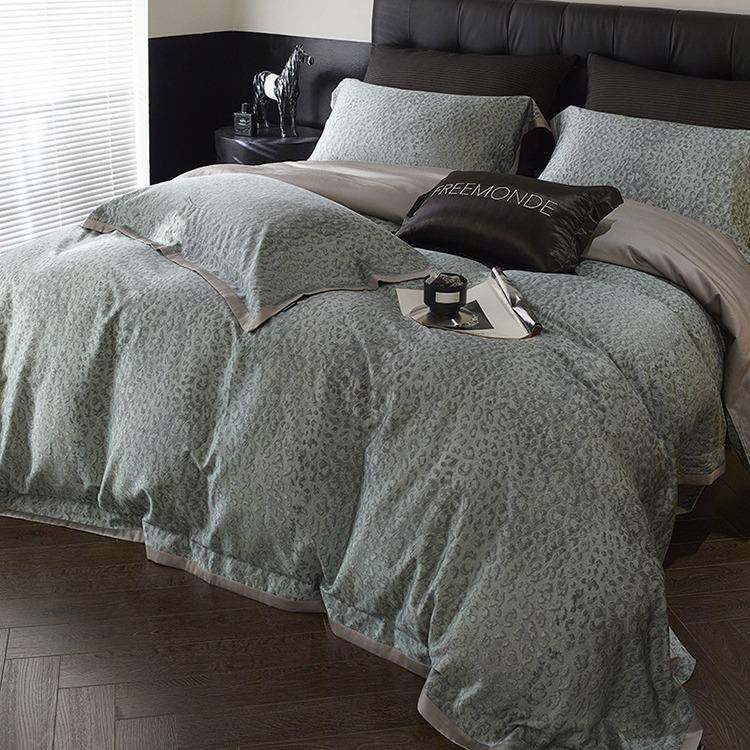 1轻奢高级感100S天丝棉四件套数码印花被套床单奢华别墅样板间床,纺织面料/辅料/配套,纺织机械配件,淘宝优惠券,粉丝福利购,淘宝优惠卷