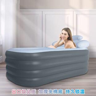充气浴缸充气式泡澡桶大人浴桶成人可折叠出租屋洗澡全身加厚