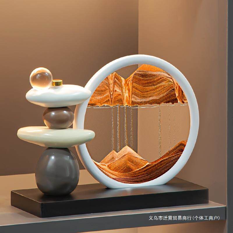 流沙画摆件客厅电视柜酒柜轻奢家居装饰品办公室其他装饰摆件摆件