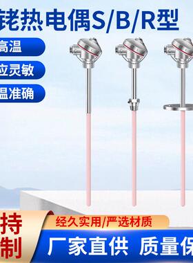 高温炉热电偶热电偶耐高温WRP-130刚玉护套B型铂铑丝高温S型铂铑