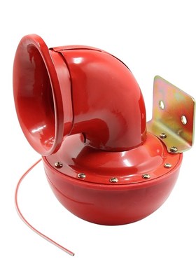 DHKA亚冠-AS059现货 汽车电喇叭红色铁质牛叫喇叭 12V改装摩托车
