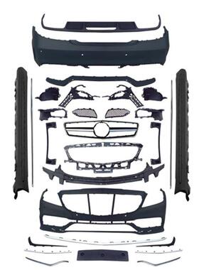 适用奔驰CLS63AMGCLS300CLS350前后杠机盖全车套件改装大包围