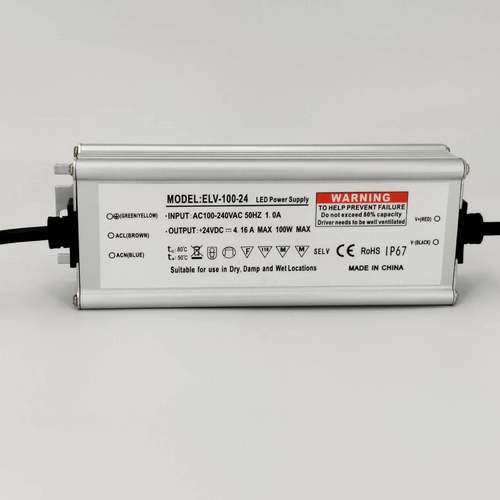 高PFC0.95全压110-277V无频闪保三年防水开关电源100W200W300400W