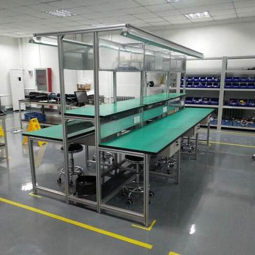 供应防静电操作台线流水线试验台无尘车间装配台铝合金工作台