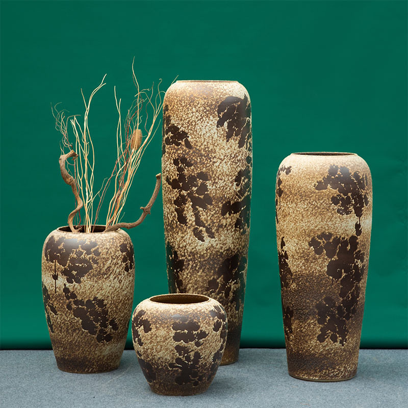 批发落地花瓶陶瓷插花瓶现代欧式简约客厅摆件陶瓷盆水培复古花器