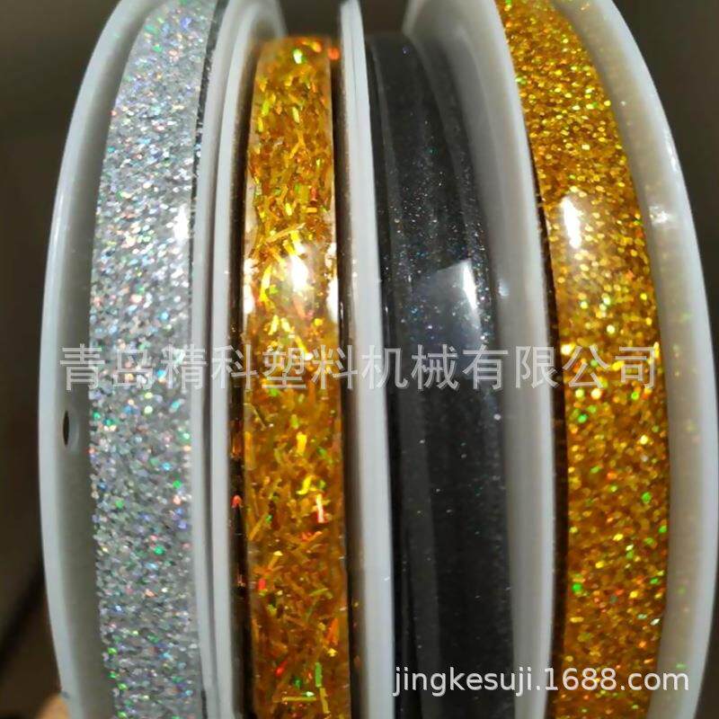 PU艺术美缝条挤出设备亮片踢脚线美缝收边条挤出设备