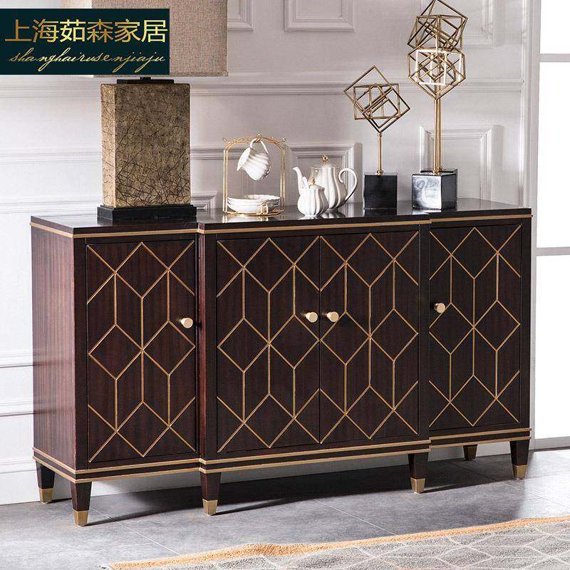 美式餐厅餐边柜收纳储物玄关靠墙柜大容量简约门厅隔断装饰柜家具,收纳整理,烫衣板及配件,淘宝优惠券,粉丝福利购,淘宝优惠卷