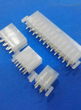 MX5557-2*2ATX4.2带定位柱8P直针5566空心针5559连接器