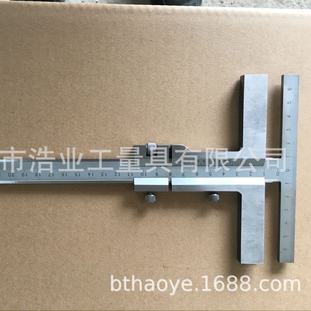 木工卡尺T型游标卡尺0-160250300400T型带线游标卡尺划线尺