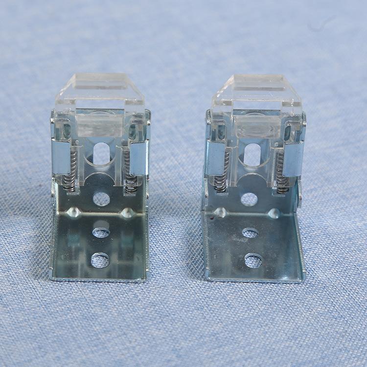 铝合金百叶窗帘安装配件打孔上墙固定弹簧脚蜘蛛脚码卡扣可调节