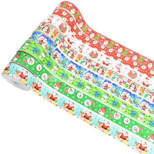 圣印诞花罗手纹带物工艺礼品作宠蝴蝶结辅料缎带圣RSK诞节丝带