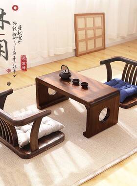 窗小VIQ飘桌子榻榻木脑米实小炕桌日式阳台矮桌复古茶台电桌子小